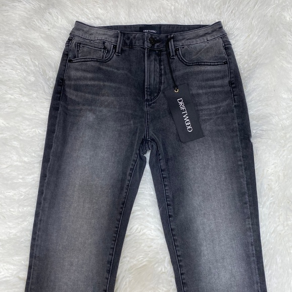 DRIFTWOOD JACKIE HIGH RISE PAINTED CUFF JEANS SIZE - Picture 2 of 5